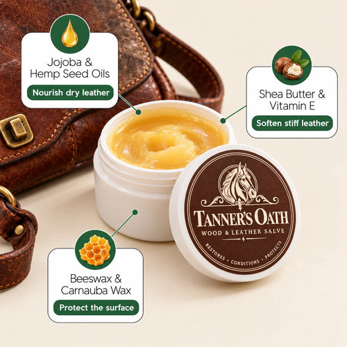 Tanner's Oath Leather & Wood Salve for Thrifters