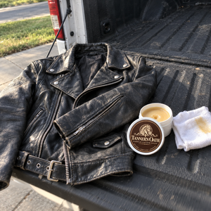 Tanner's Oath Wood & Leather Salve for Bikers