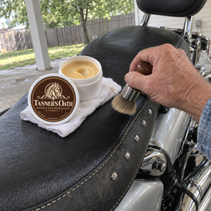 Tanner's Oath Wood & Leather Salve for Bikers