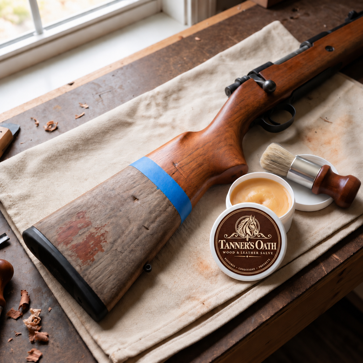 Tanner's Oath Wood & Leather Salve for Hunters V1