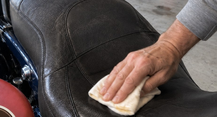 A thin coat rubbed in with a cloth