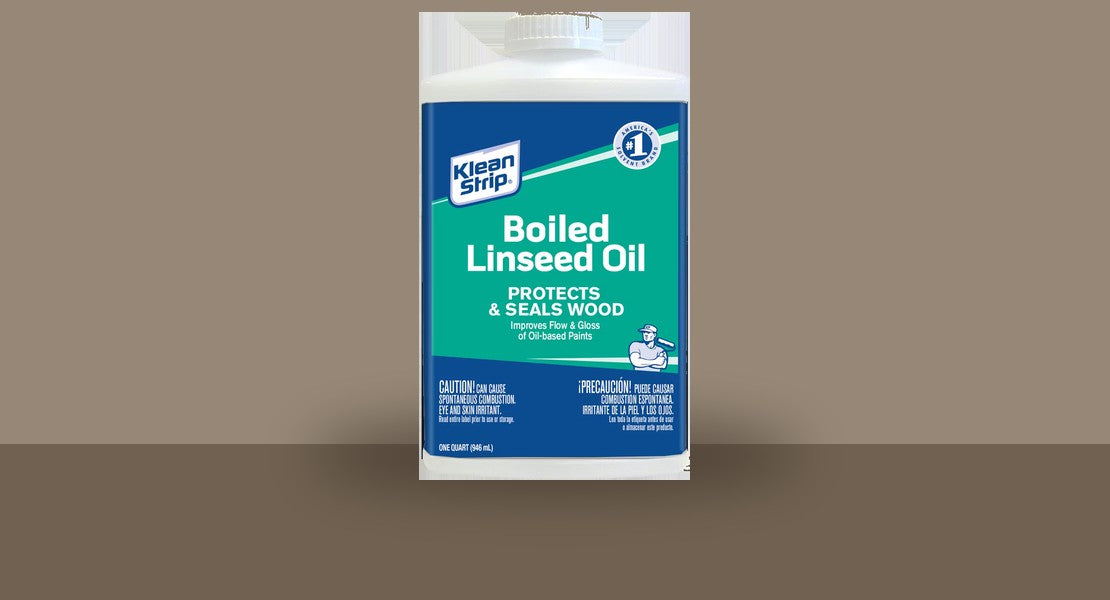 Can of boiled linseed oil, greyed out