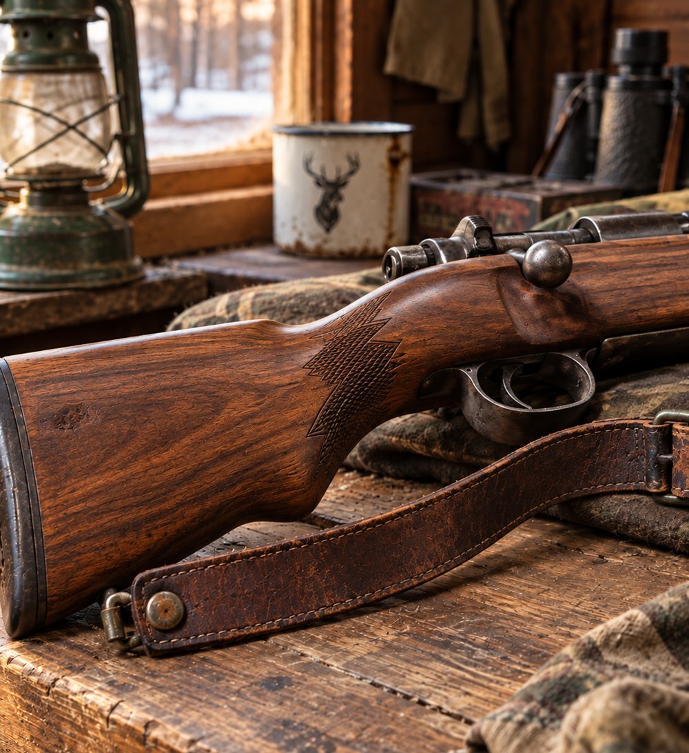 The stock and sling the same evening, after one thin coat and a buff