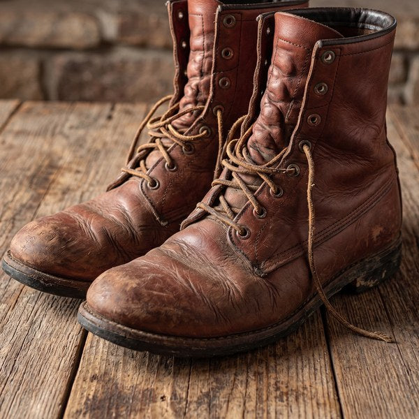 Leather hunting boots