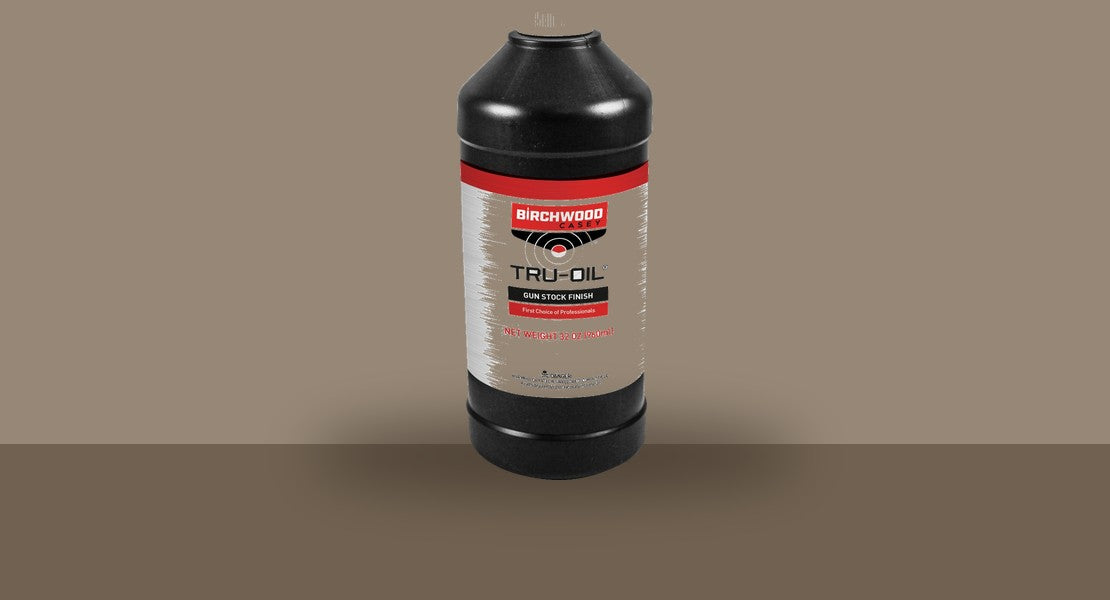 Bottle of Tru-Oil gun stock finish, greyed out